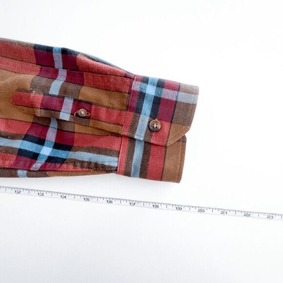 Oakley Mens Flannel Shirt Button Down Long Sleeve Plaid Multicolour Small - Picture 7 of 9